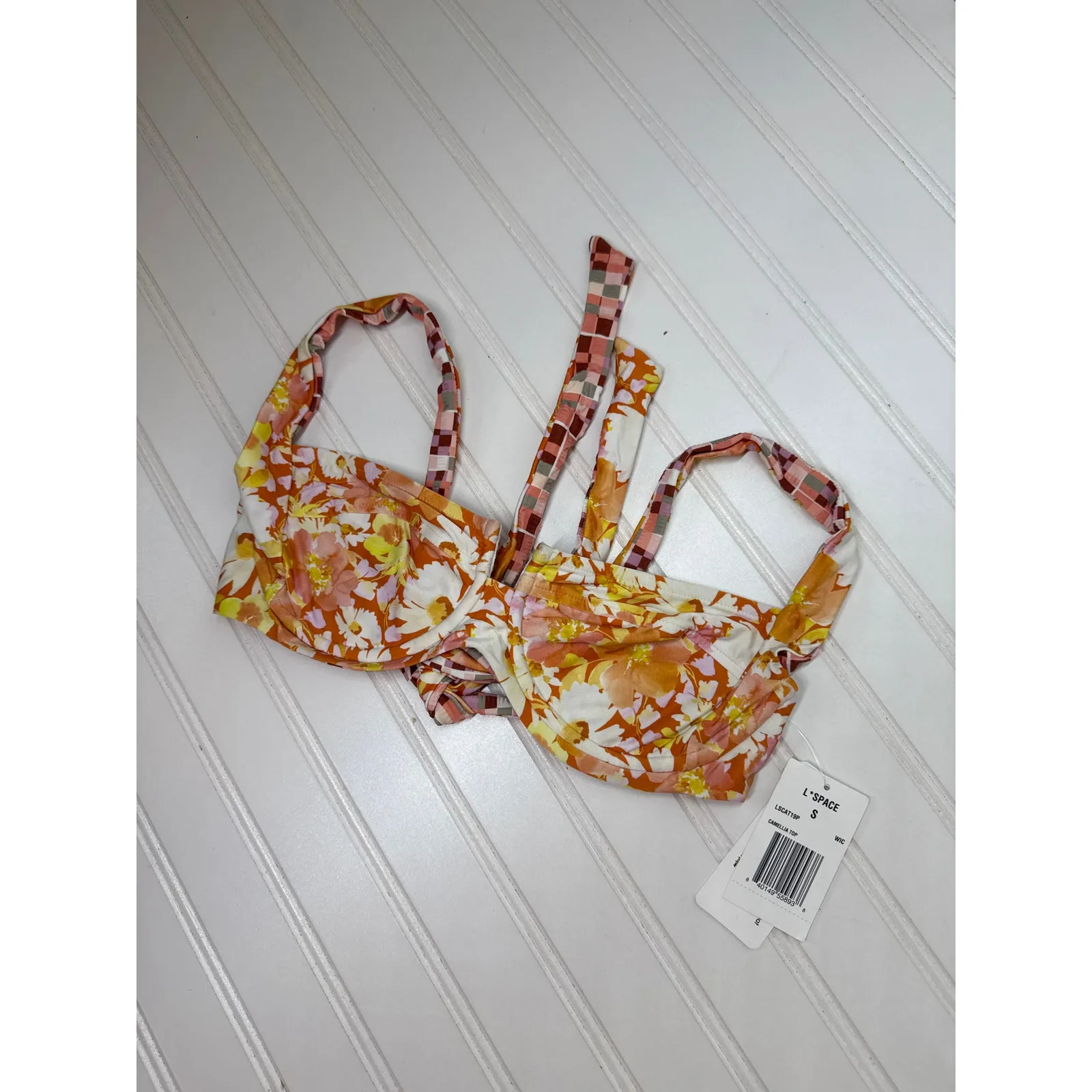 NWT L Space Lizzie & CAMELLIA Underwire Floral Bikini Top Bundle of 2 Size S - Image 3
