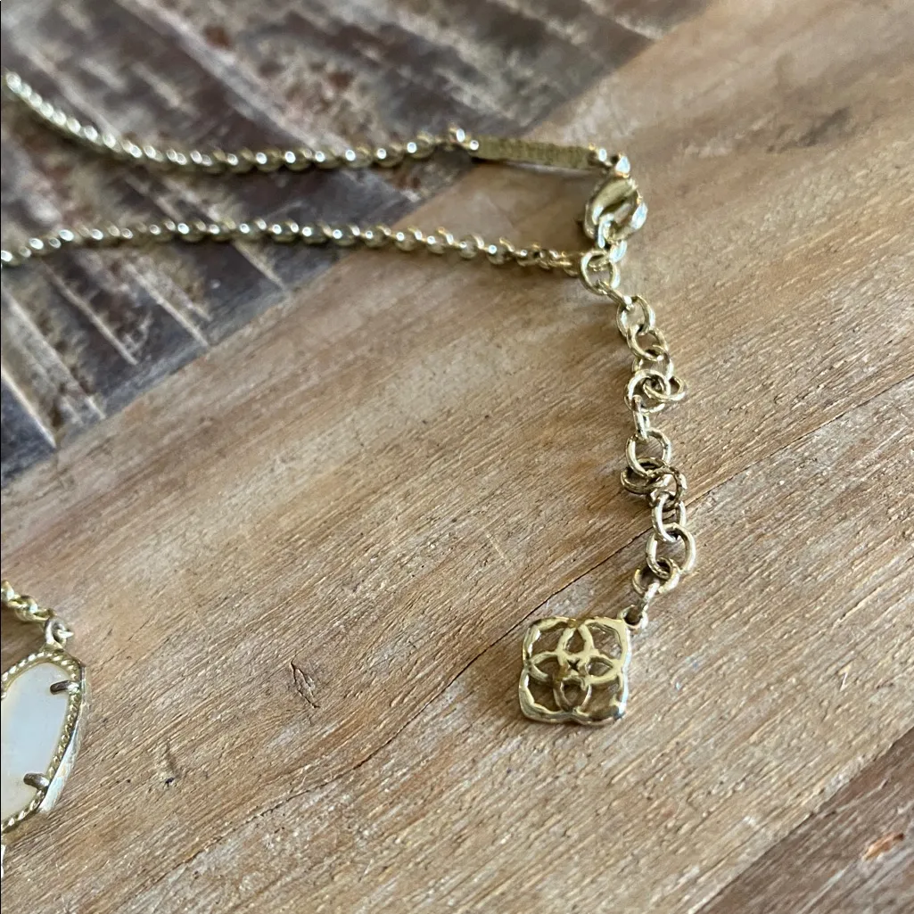 KENDRA SCOTT KELLIE LONG STRAND GOLD MOTHER OF PEARL NECKLACE - Image 2