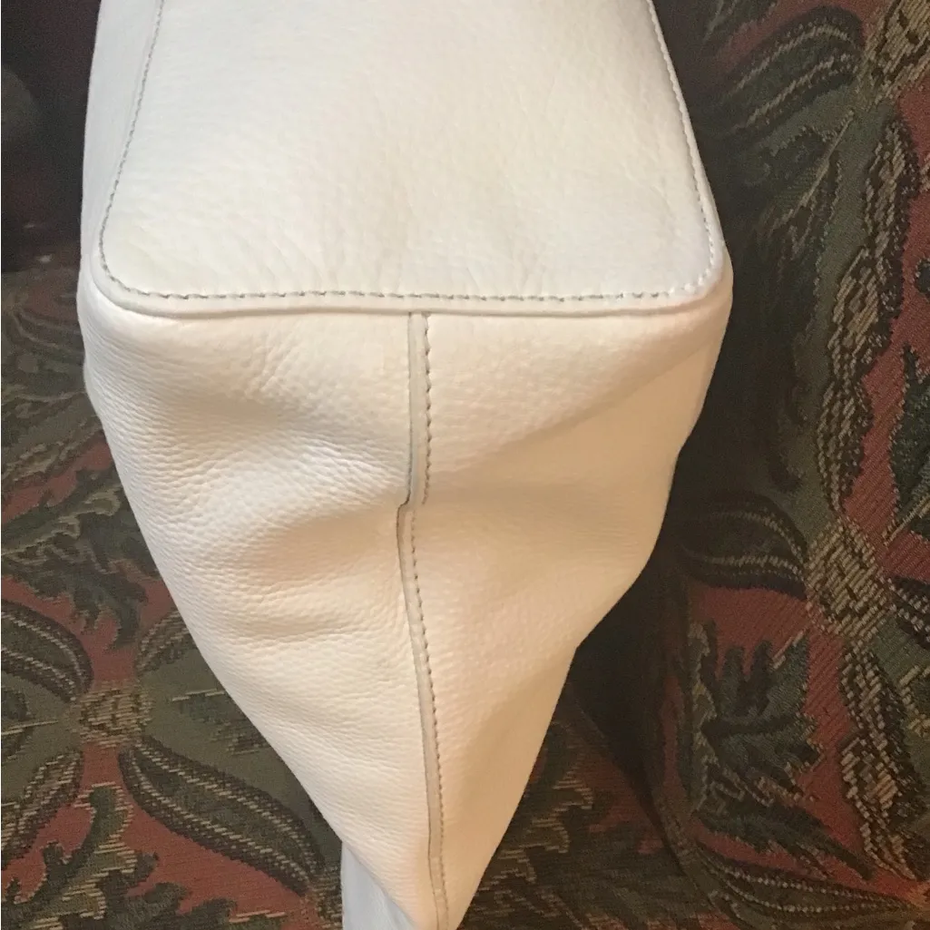 TORY BURCH CREAM TURNLOCK LARGE TOTE WITH DOUBLE CHAIN HANDLES - Image 5