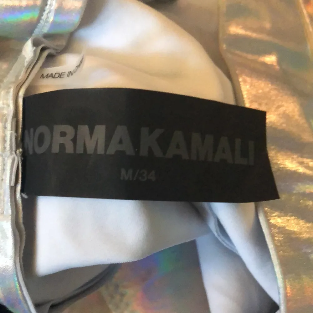 Hologram Holographic Cargo Jogger Silver Iridescent Pants sz M - Image 3