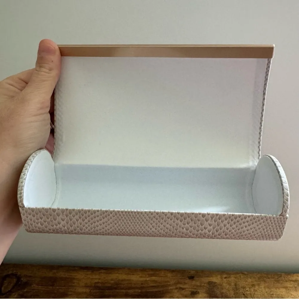 Jimmy Choo  White Snake Print Sunglasses Case - Image 3