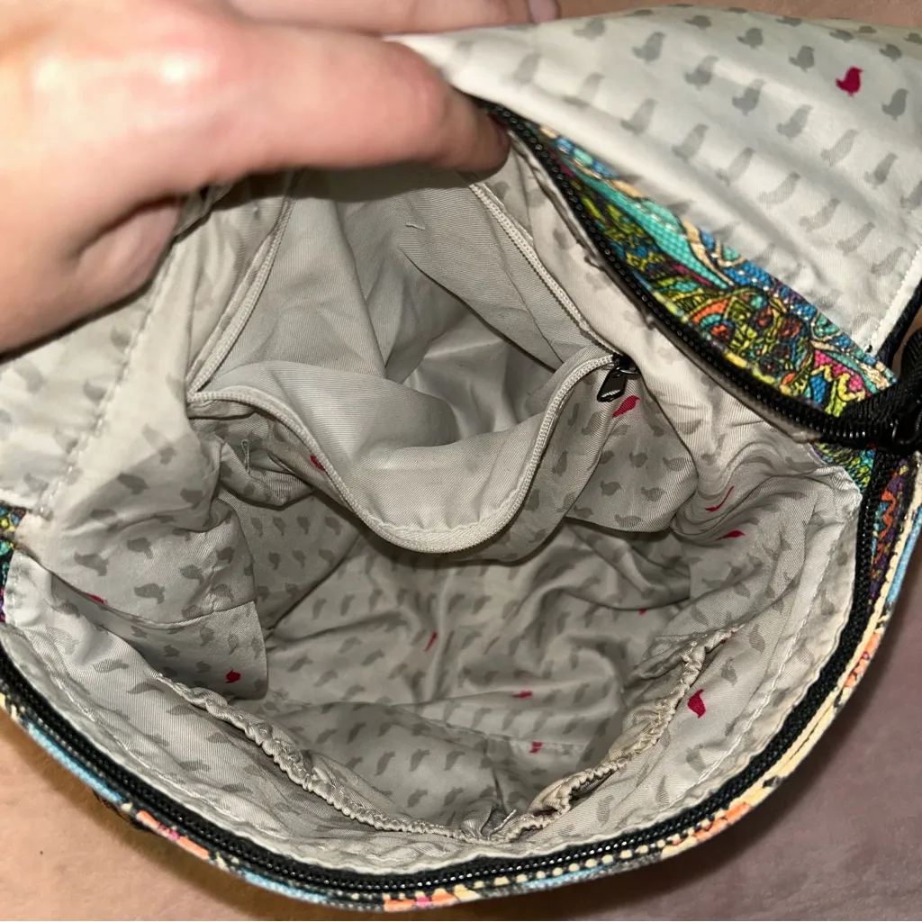 Sakroots colorful abstract peace convertible backpack crossbody purse - Image 8