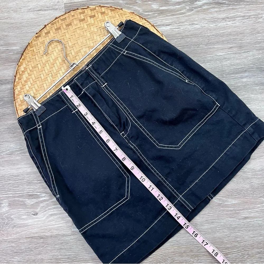 Dickies black high‎ waisted carpenter mini skirt - Image 4