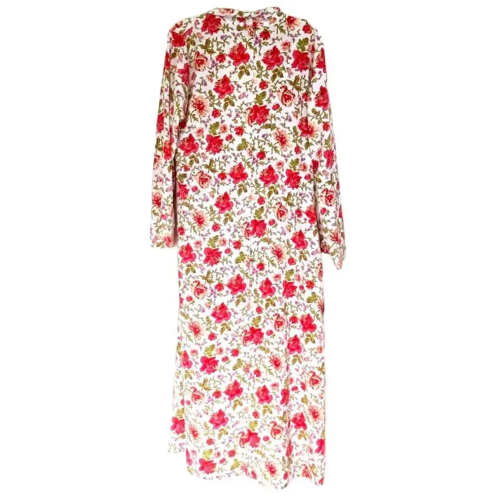 SOMETHING NAVY Red Poppy Gina Floral Coverup Robe Size Large Swim Beach Pool - Image 3