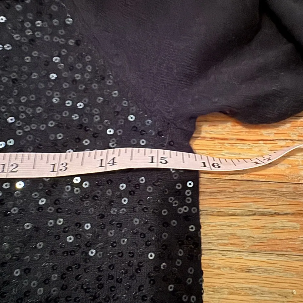 White House Black Market Black Sparkly Cowl Neck Sweater - XSmall, 3/4 Sleeve - Image 9