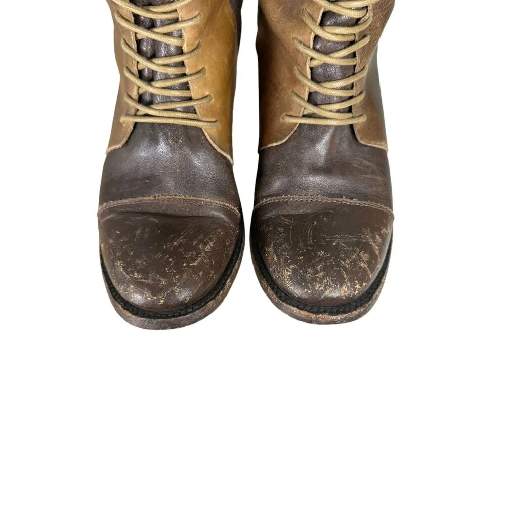 Freebird by Steven Sadle Distressed Riding Boots Equestrian Brown Leather 7 - Image 8