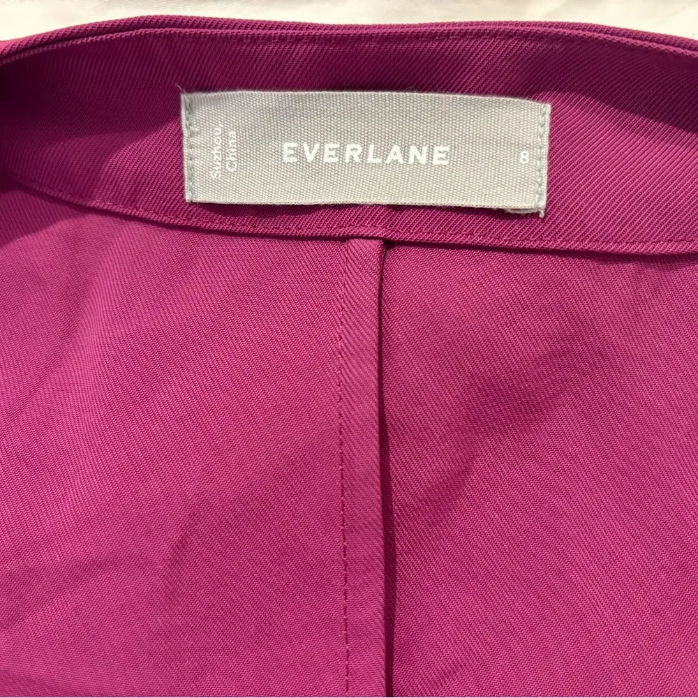 EVERLANE The Japanese GoWeave Sleeveless Wrap Dress Purple 8 - Image 9