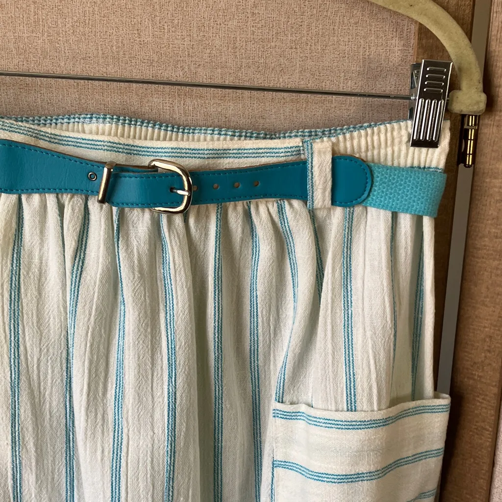 American Sophisticates Cream and aqua skirt Size undefined - Image 6