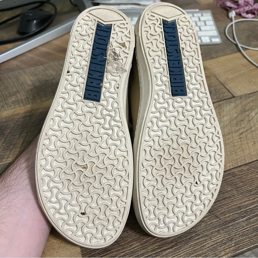 Birkenstock Arran Sneakers Khaki Canvas Size 38 Womens 7 Mens 5 Shoes - Image 5