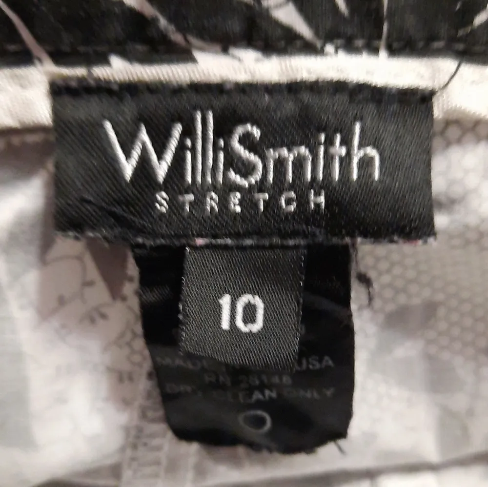 Willi Smith White and Black Stretch Pant Size 10 - Image 3