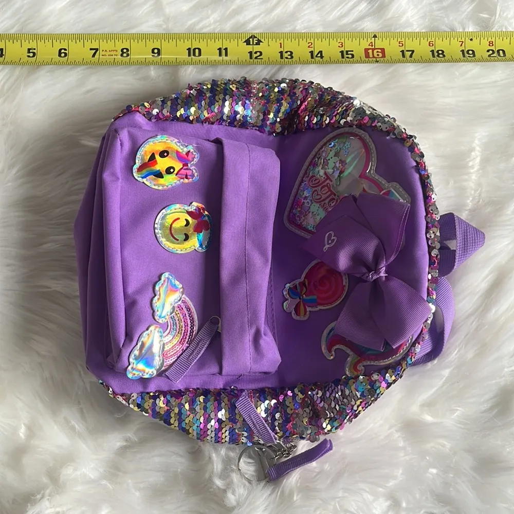 Sparkly backpack bag Purple - Image 15