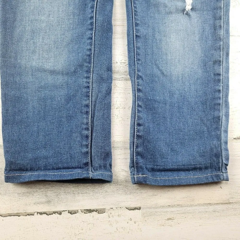 Paige Denim Women’s Jeans Donovan Medium Wash Distressed Size 28 (31x26) EUC - Image 3