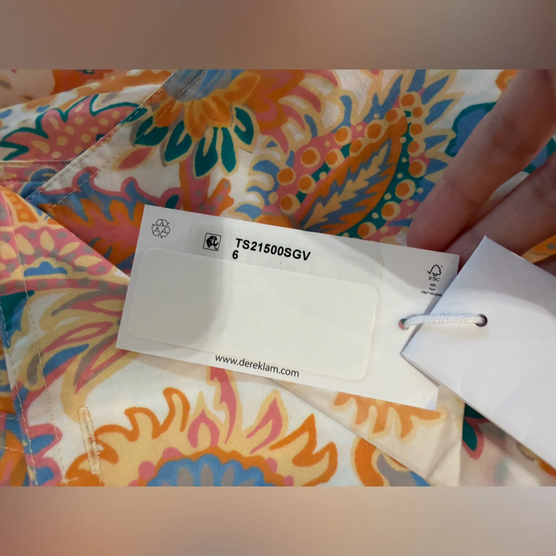 NWT Derek Lam 10 Crosby ‘Satina’ Sleeveless Shirt Dress in Orange Floral Paisley - Image 5