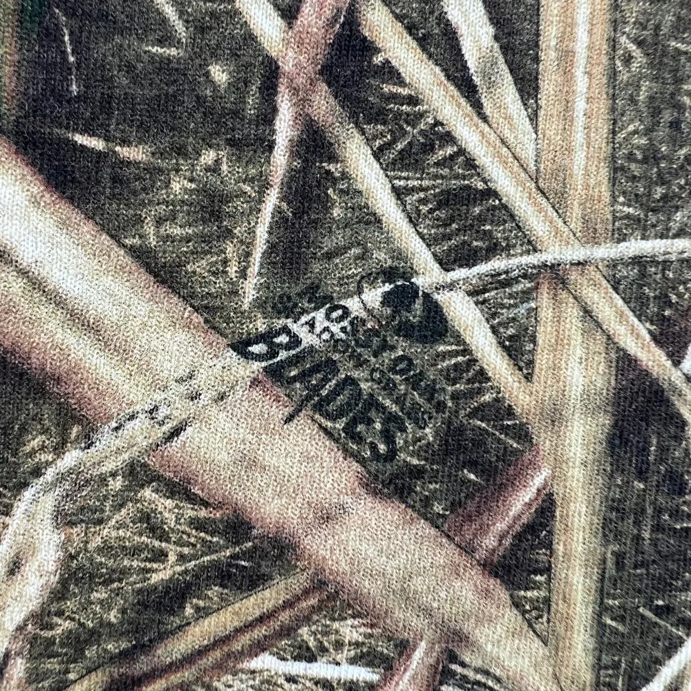 Mossy Oak Shadow Grass Blades LARGE Womens Green Hunting Tee Shirt T-Shirt - Image 5