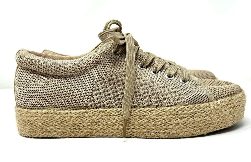 BENDEL Beyley Lace-Up Platform Espadrille Sneakers, size 8.5 - Image 2