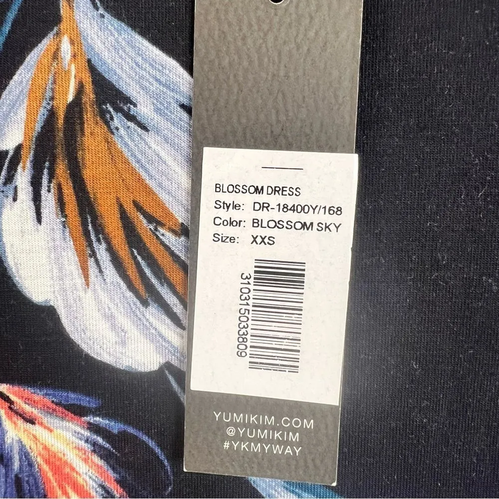 Yumi Kim NWT Blossom Maternity Dress Blossom Sky Floral Ruched Midi Dress XXS - Image 3