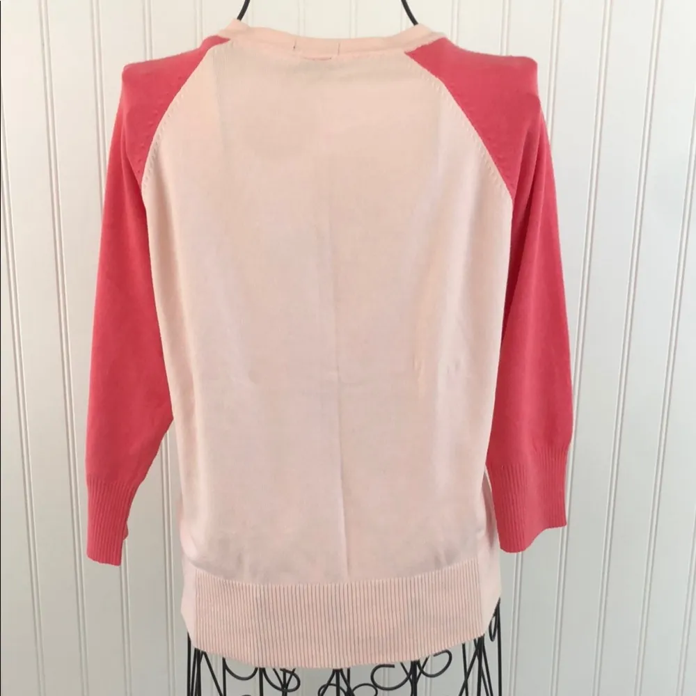 GAP Pink Two-Tone Button Down Sweater - Image 2