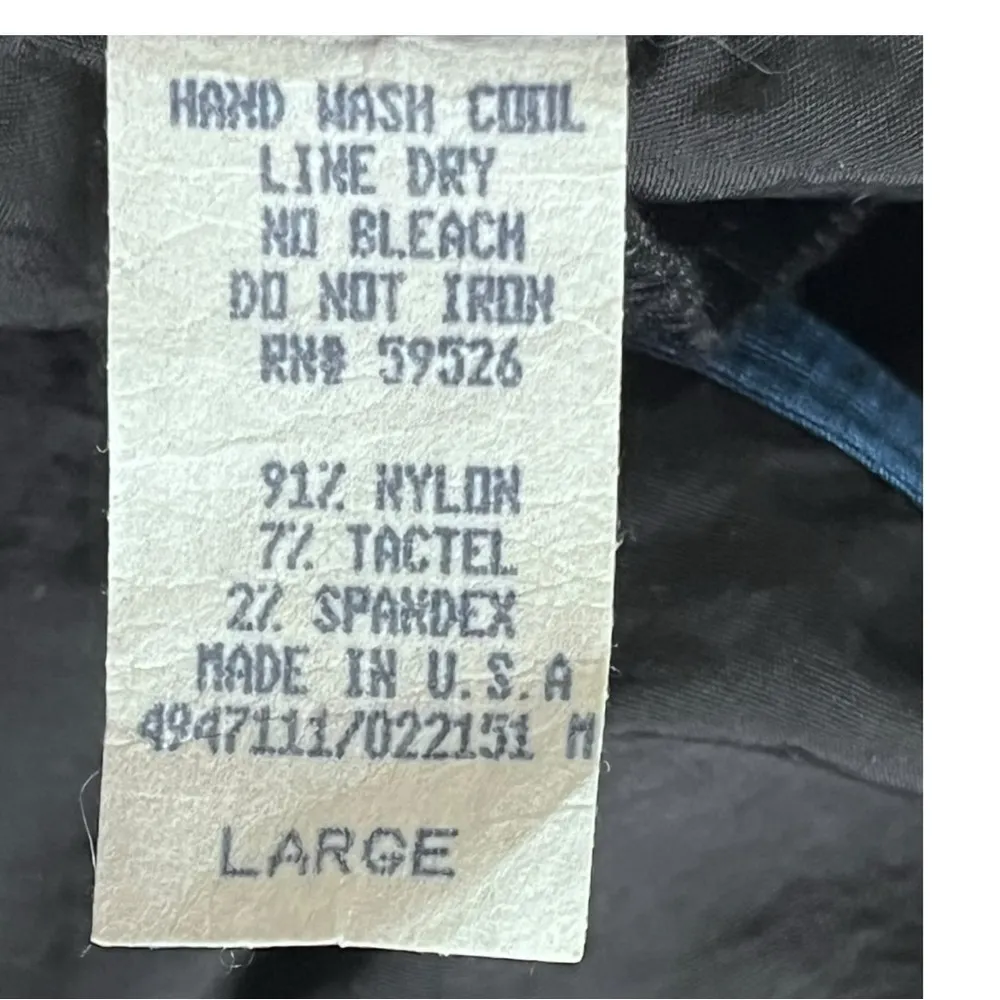 XOXO Swim Shorts Women’s Size Large‎ Black Blue Trim Y2K Bathing Suit Cover Up - Image 5