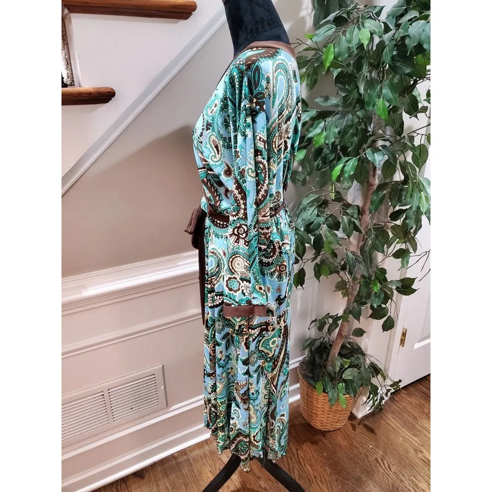 Scott Taylor Women Blue Polyester V - Image 6