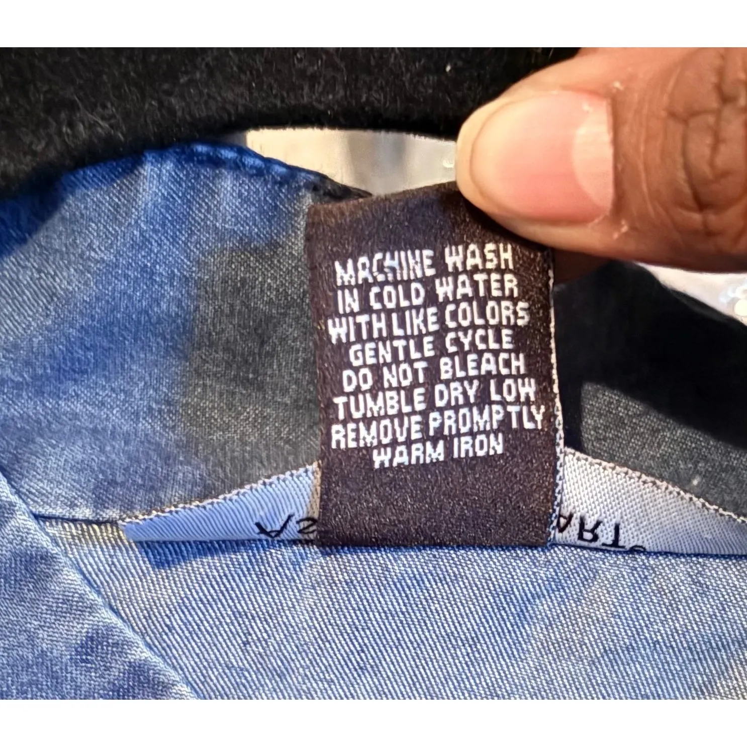 Ashley Stewart Women's Denim Flare Bell Sleeve Button Front Top Plus Size 26 - Image 5