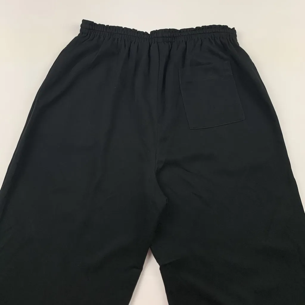 Old Navy Retro Black Lightweight Pull On Wide Leg Pants L - Image 6