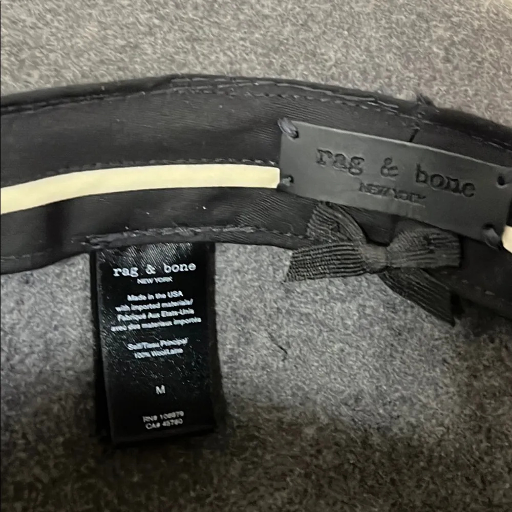 Rag & Bone Charcoal Gray Floppy Brim Fedora - Image 5