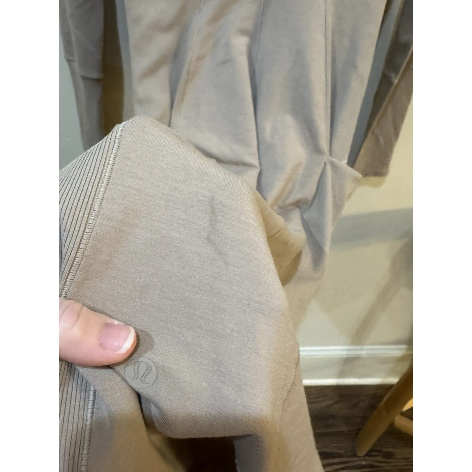 LULULEMON Om and On DRESS Bodycon THUMB HOLES COMFY POCKET BLACK STRETCH Midi XS - Image 9