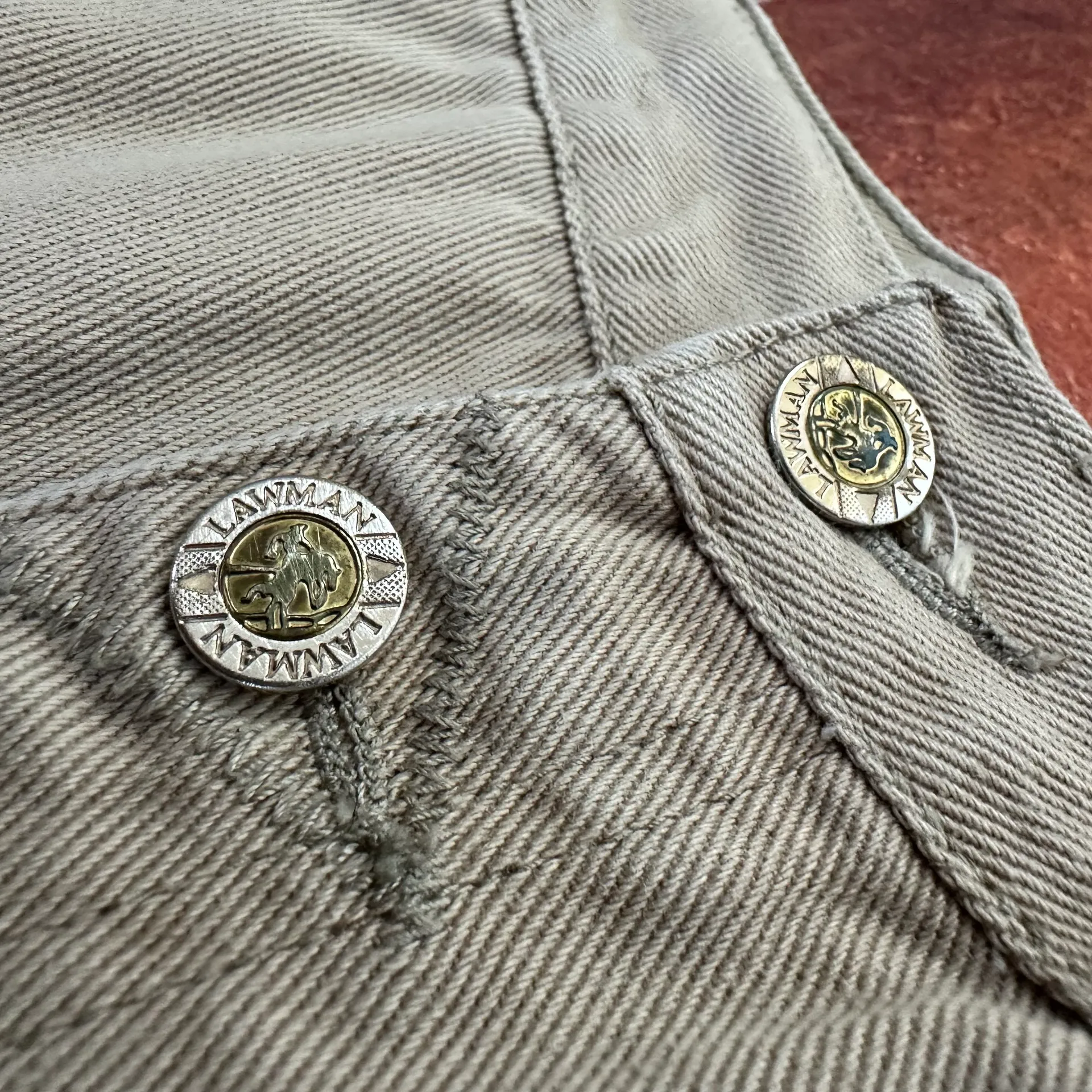 Vintage Lawman Beige Western - Image 4