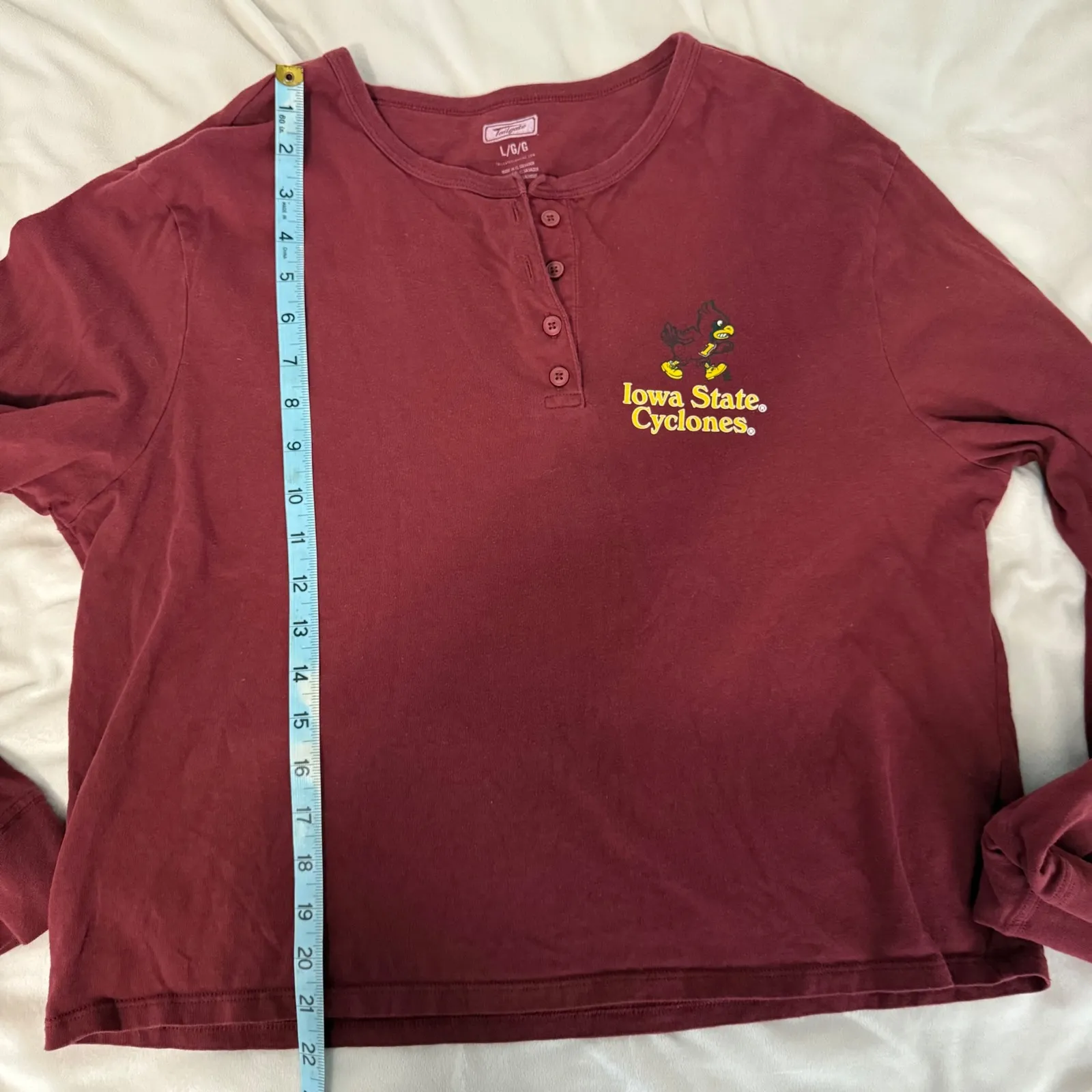 Tailgate Iowa State Cyclones Long Sleeve Pullover Sweatshirt Size Large - Image 9