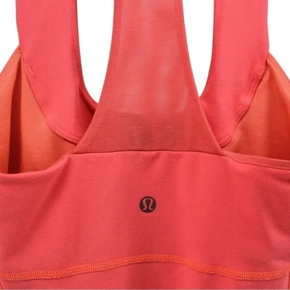 Lululemon Scoop Neck Tank in Color Luon (Coral) Athletic Outdoors Women's XS - Image 6