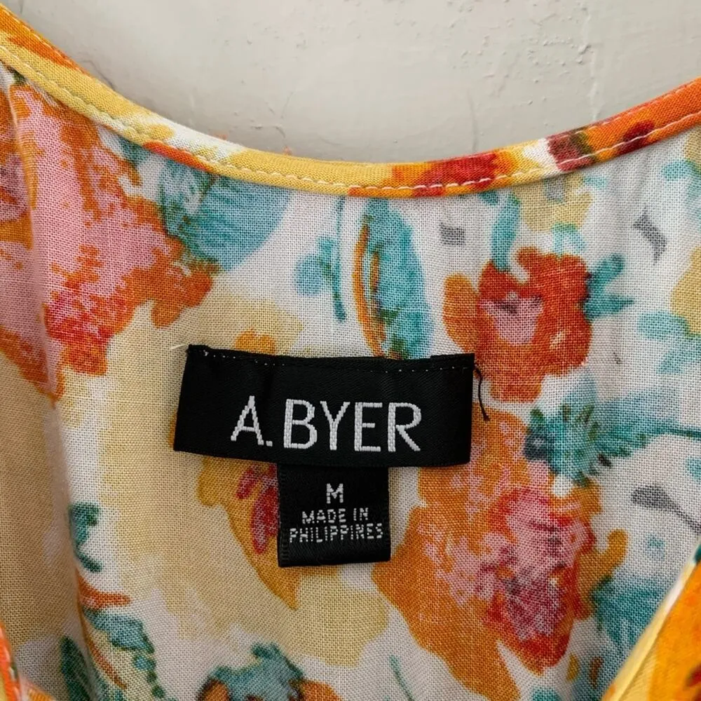 A. Byer short floral dress fall colors - Image 5