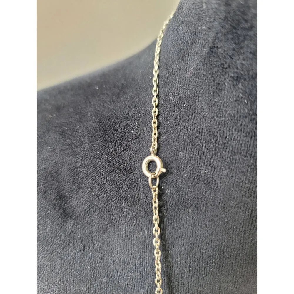 Women's Long Beaded Necklace with Spring Ring Clasp Colorful Stone Chain Gold - Image 5