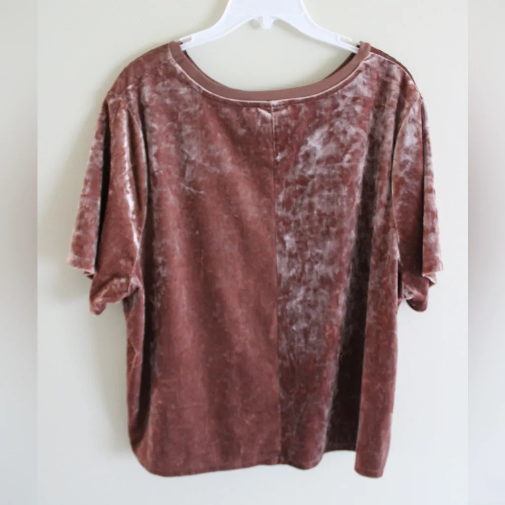 Ava & Viv Velour Pink Top - Image 5