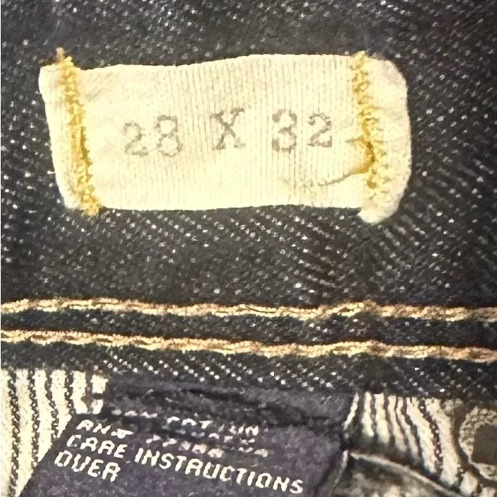 Madewell The Rail Straight blue dark wash jeans sz 28x32 EUC - Image 5