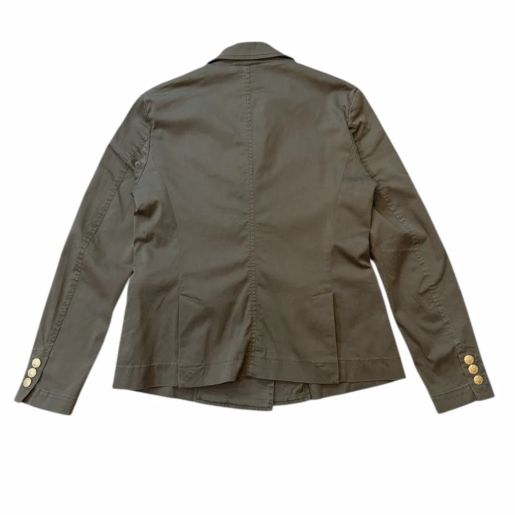 History Repeats Sequin Olive Green Military Style Blazer Size undefined - Image 2