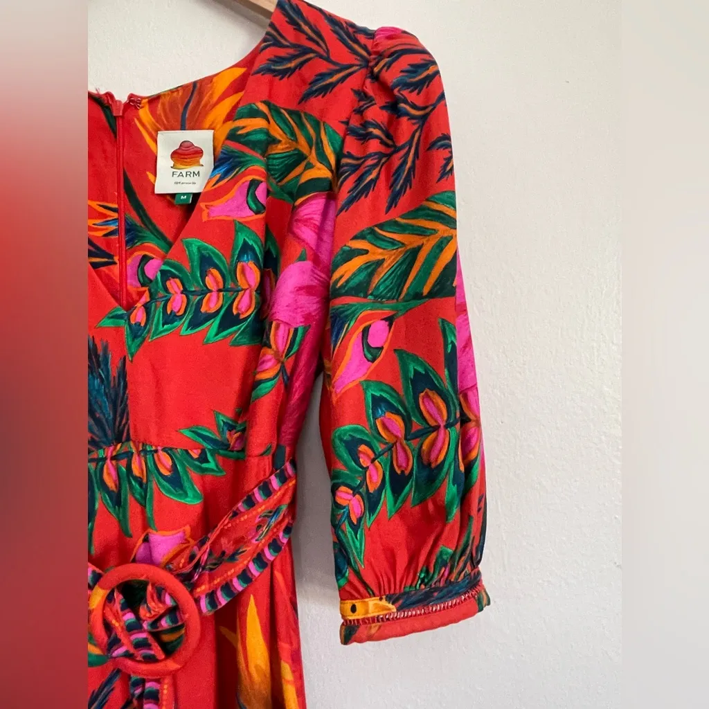FARM RIO Floral Maxi Dress size Medium - Image 12