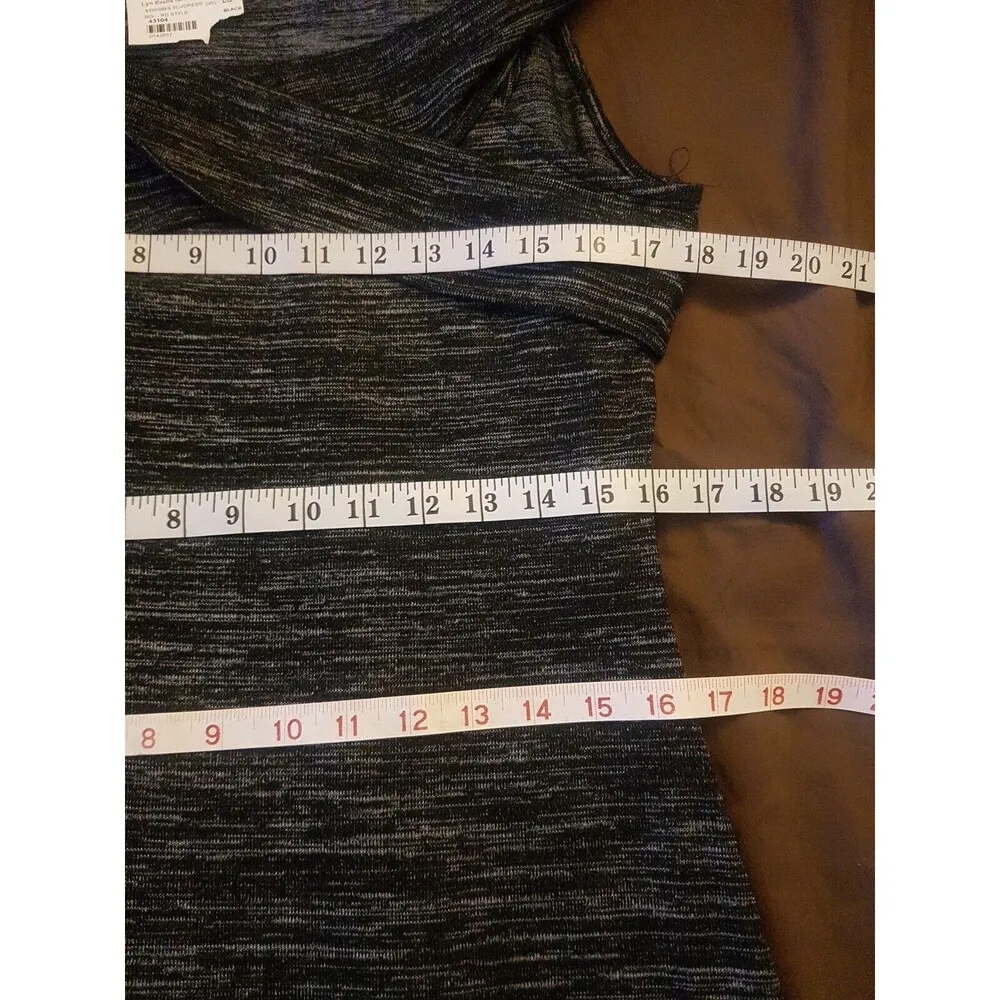 RD Dress Womens Dress Size Large Front Cross Neckline Gray Business Office Work - Image 11