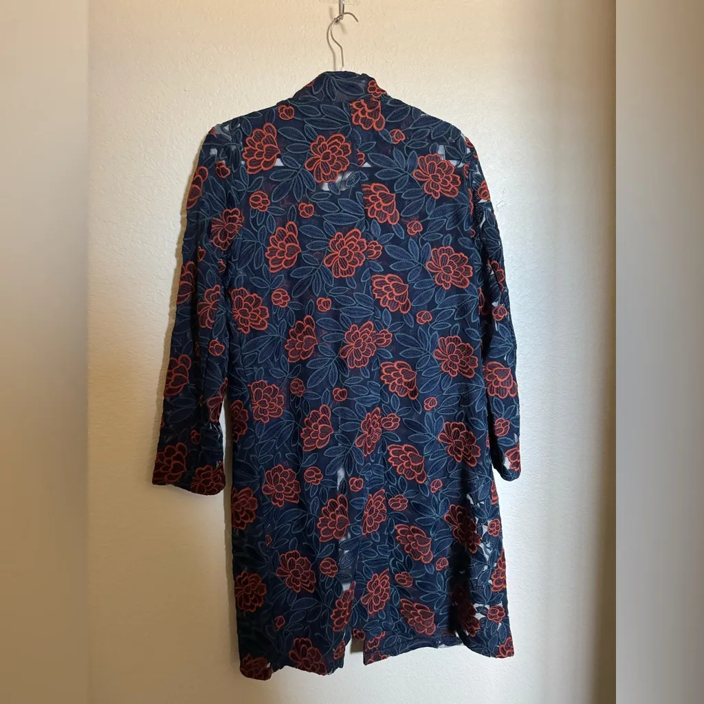 DRIFTWOOD Turn Heads Floral Crochet Mesh Jacket Coat Sz M NEW - Image 6