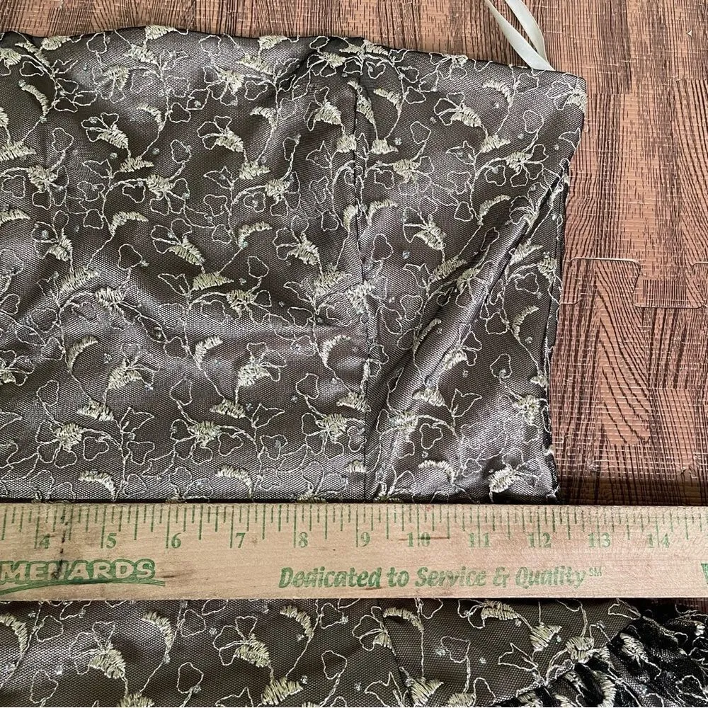 Vintage Y2K 90s Jessica McClintock Straples Basque Drop Waist Mini Dress Lace‎ 6 - Image 8