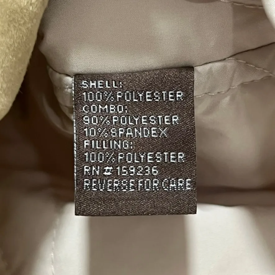 J Mclaughlin Linda Coat XS NWT $348 Quilted Tan Snap Button Color Block Jacket - Image 9