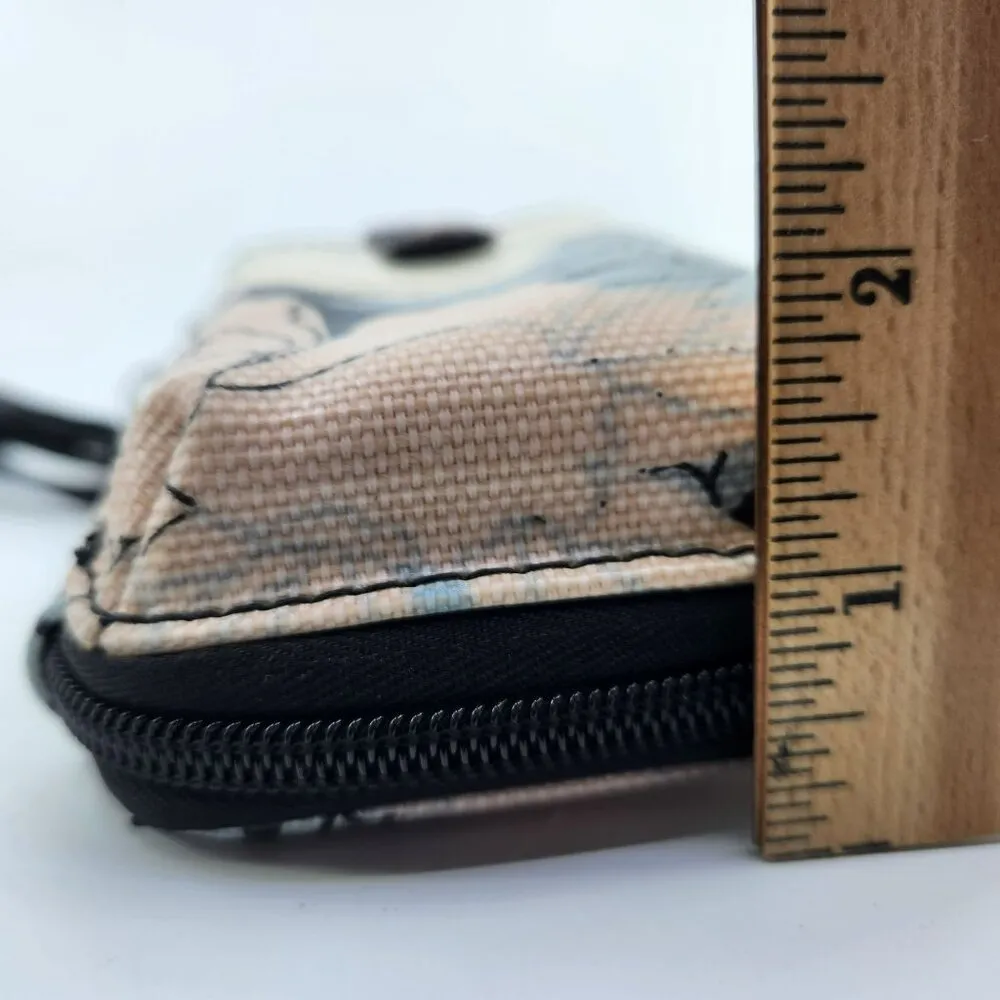 Sakroots Duo Wristlet & Crossbody Travel Bag Smartphone Artist Circle Peony - Image 9