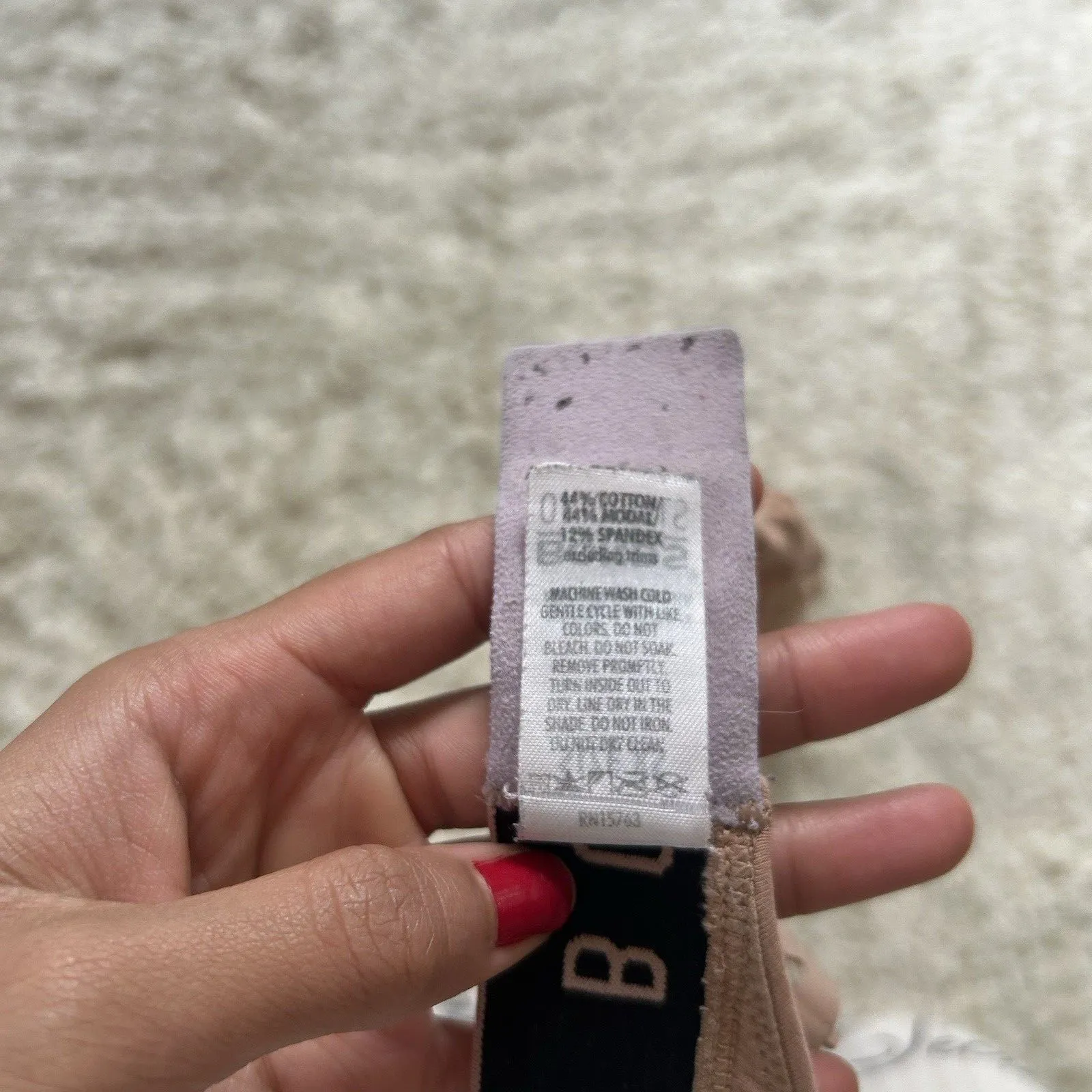 Nude Bonds Original Wireless Bralette sz XS Tan - Image 6