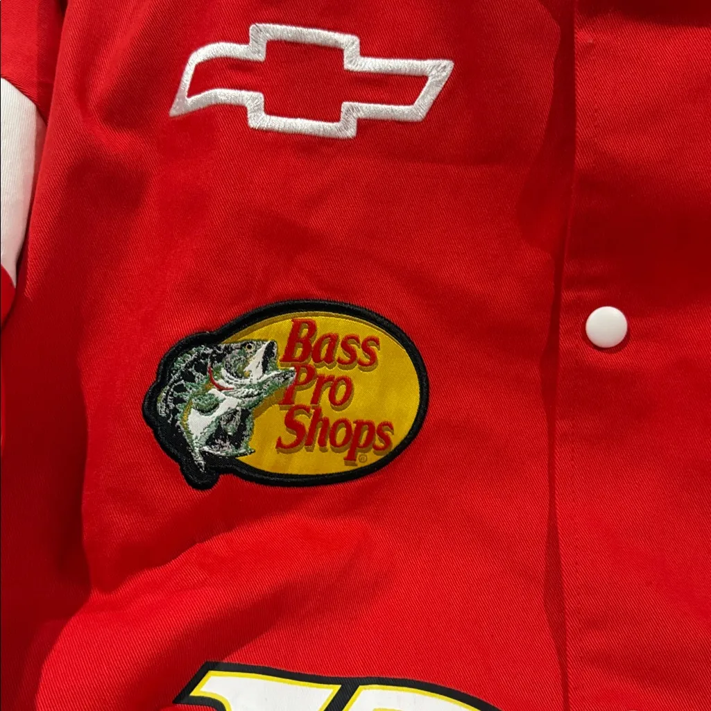 NWT NASCAR Dale Earnhardt Jr  Budweiser s Jacket XXL Red Chevrolet MOTO Racing - Image 5