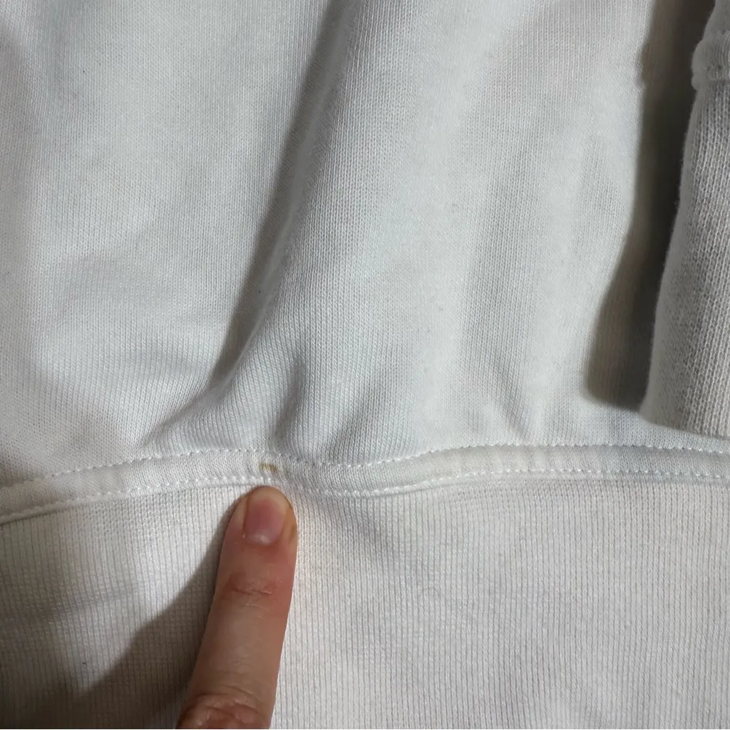 Nike Dri-Fit Oversized White/Pink Logo Training Pullover Sweater DA0391 Medium - Image 5