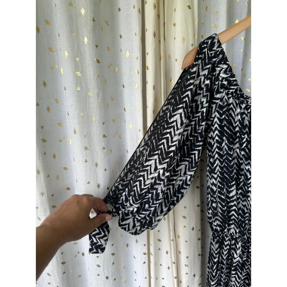 Tyche Off Shoulder Split Self Tie Quarter Sleeves Elastic Waist Pockets Jumpsuit - Image 3