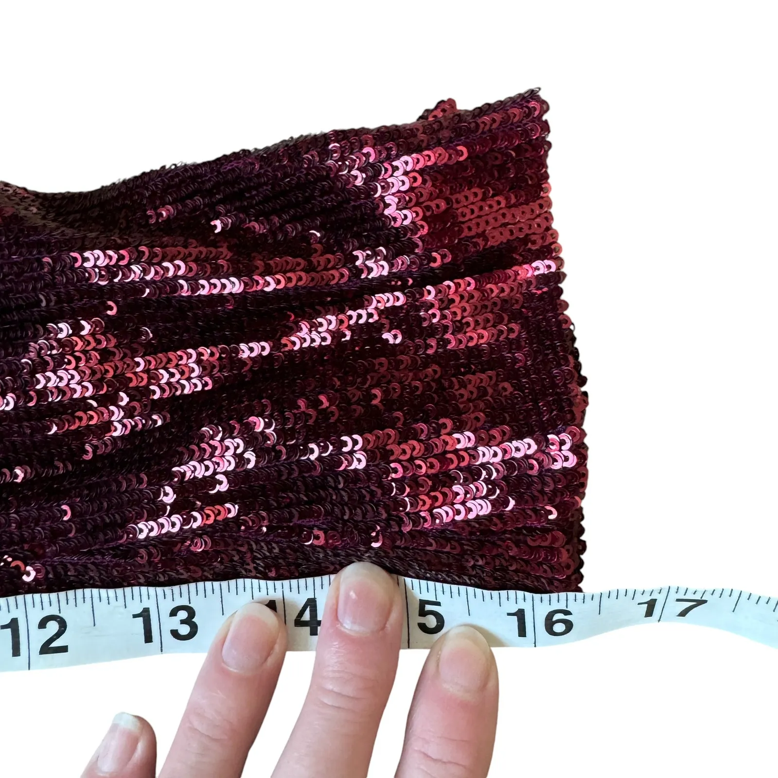 ALC Sequin Mini Dress Burgundy - Image 11