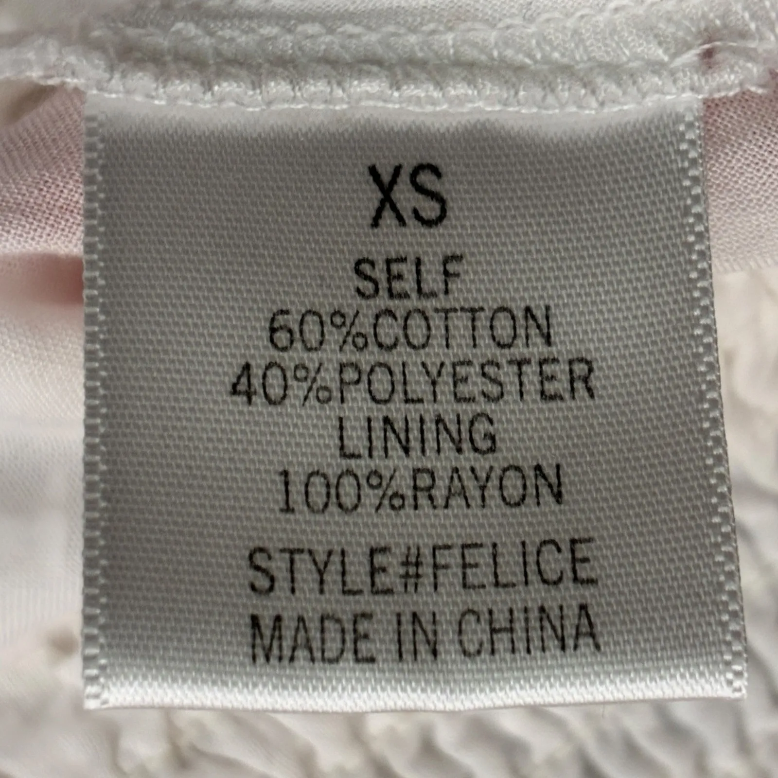 Blue Rain Womens Cottagecore Embroidered Eyelet Dress Size XS White Red Romantic - Image 9