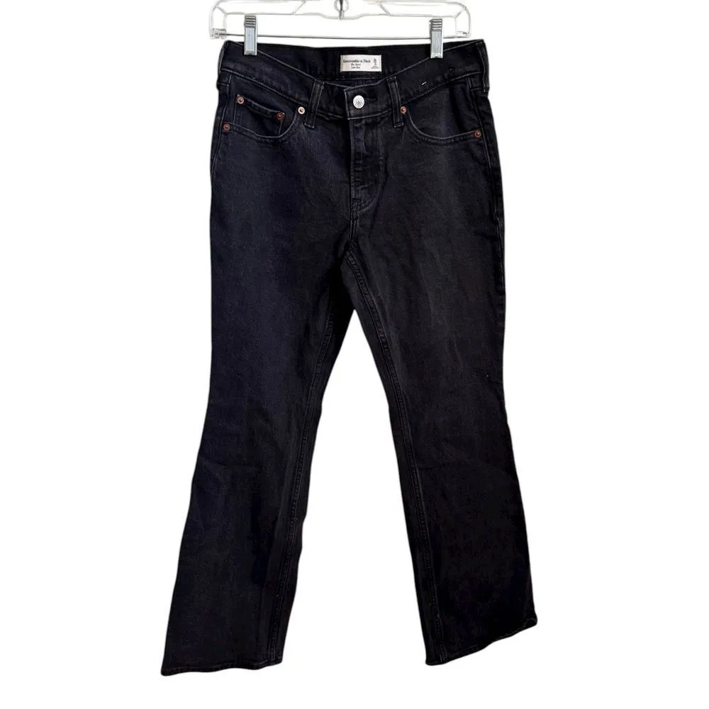Abercrombie & Fitch Low Rise Boot Cut Jeans in black 26/2S - Image 2