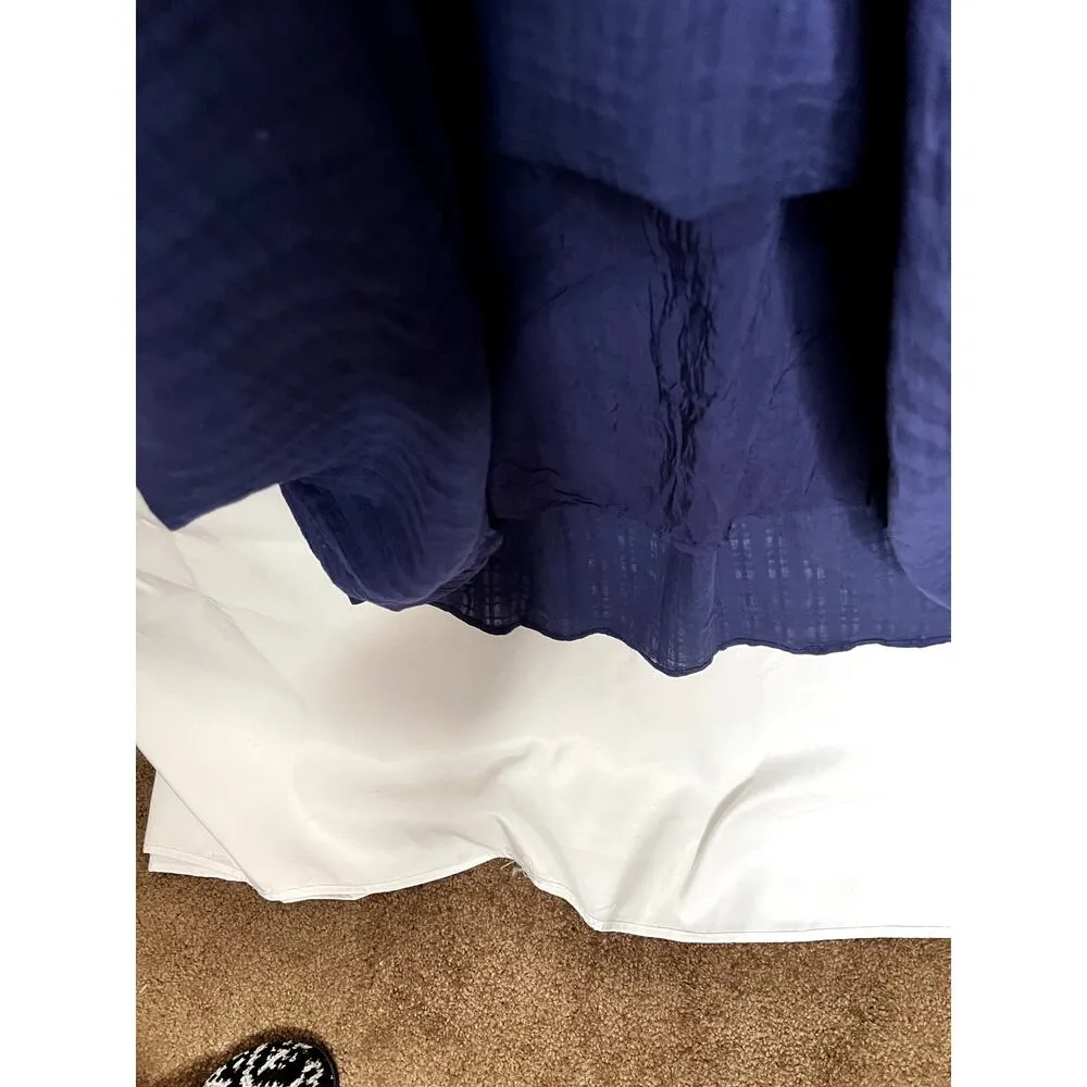 Knox Rose dress size XXL  NEW navy gauze tiered midi lined pockets prariecore - Image 7