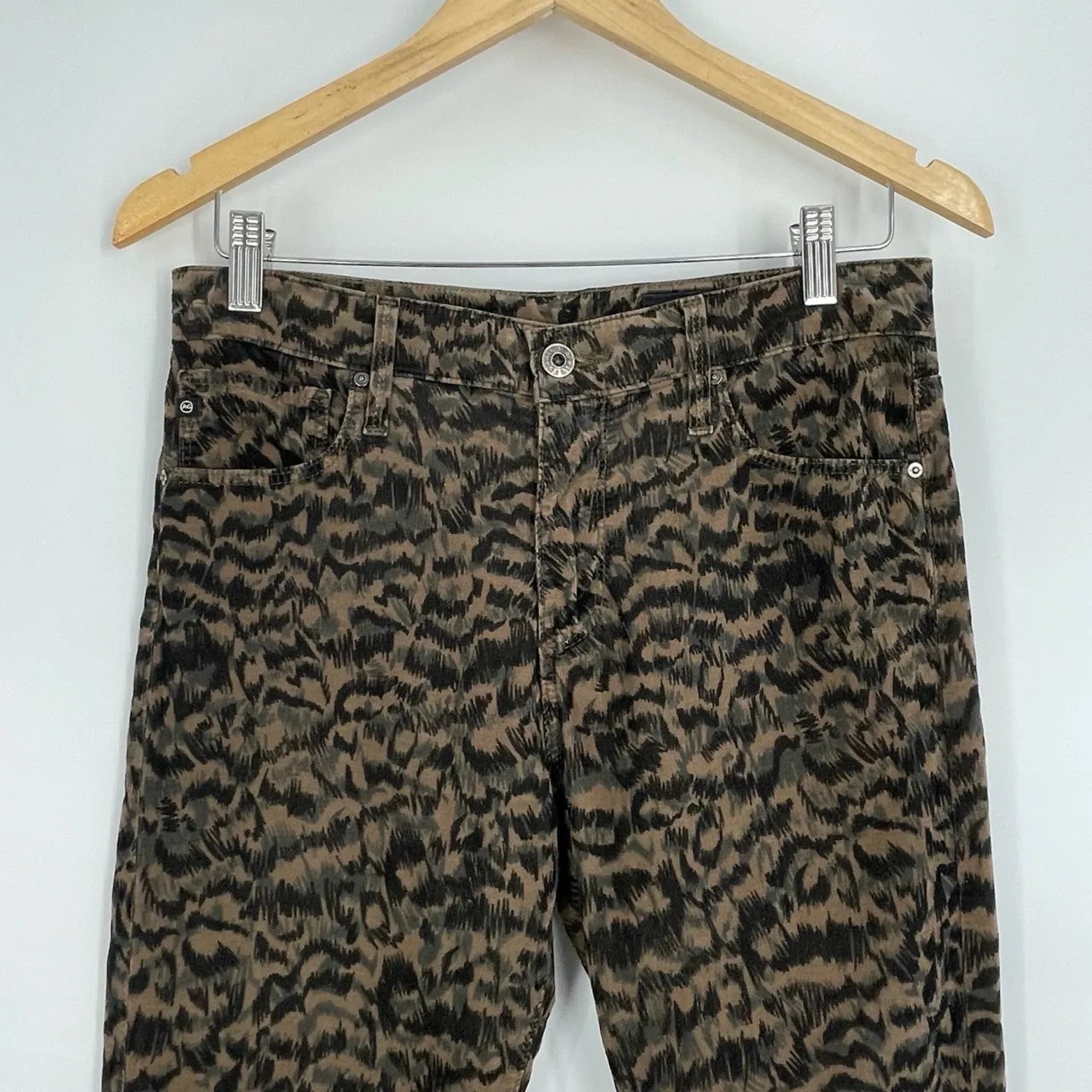 AG Adriano Goldschmied‎ Women's Corduroy Farrah Skinny Ankle Pants Size 28 R - Image 7